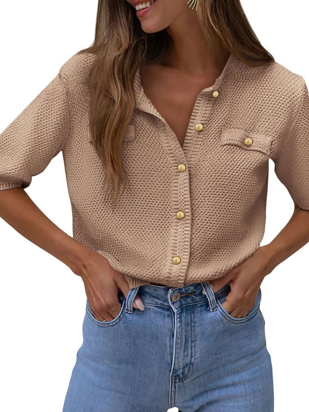 Women's Summer Casual Button Down Shirts